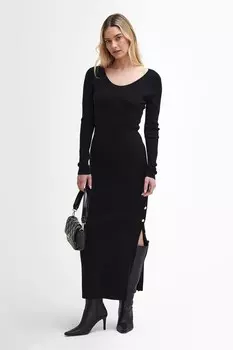 Laia трикотажное миди платье Barbour International, черный