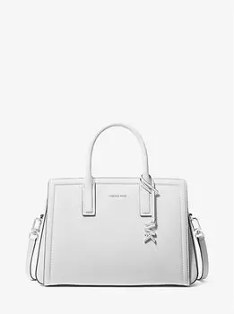 Laila кожаная сумка среднего размера Michael Kors, белый