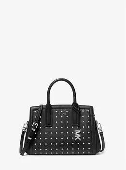 Laila маленькая кожаная сумка с заклепками Michael Kors, черный
