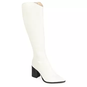 Laila x-wide голенище высокие сапоги до колена Journee Signature, белый