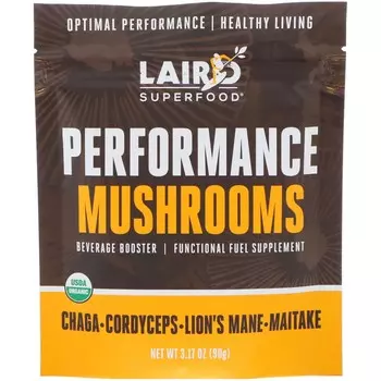 Laird Superfood Грибы для повышения работоспособности 3,17 унции (90 г)