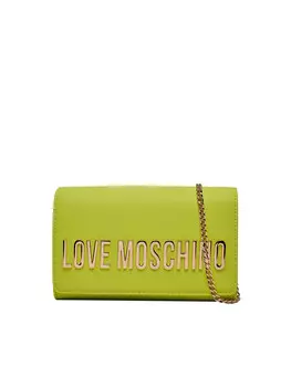 Лаймовая женская сумка через плечо Moschino