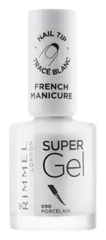 Лак для французского маникюра Rimmel Super Gel Step 1, оттенок 090 Porcelain 12 мл