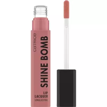 Лак для губ Catrice Shine Bomb № 020 телесный, стойкий глянцевый, интенсивный цвет, веганский, без масел, без парабенов, 3 мл