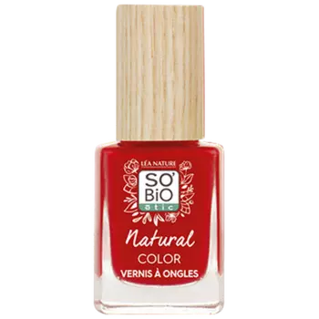 Лак для ногтей 20 rouge essence, 11 мл So'Bio Etic Natural color, цвет 20 rouge essentiel
