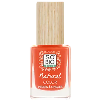 Лак для ногтей 30 оранжевый поп, 11 мл So'Bio Etic Natural color, цвет 30 orange pop