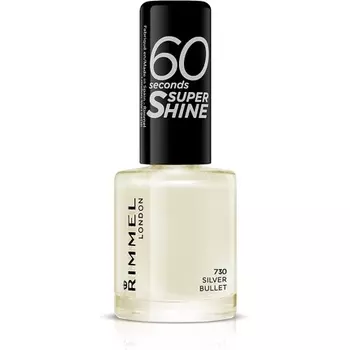 Лак для ногтей 60 Seconds Super Shine Silver Bullet 8 мл 730, Rimmel