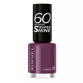 Лак для ногтей 60 Seconds Super Shine — 562 Purple Riot, 8 мл, Rimmel