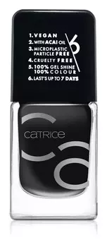 Лак для ногтей Catrice ICONAILS, оттенок 20 Black To The Routes 10,5 мл