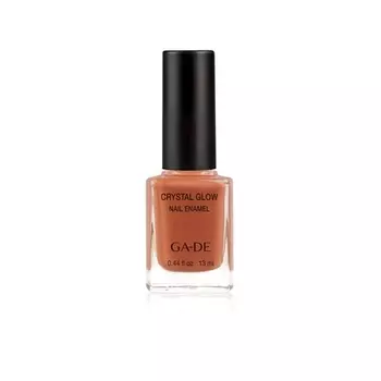 Лак для ногтей Crystal Glow с эмалью 13 мл, цвет 647 шафран, Ga-De