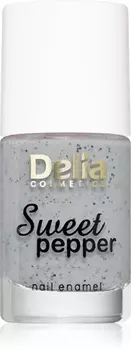 Лак для ногтей Delia Cosmetics Sweet Pepper Black Particles, 01 Cloudy 11 ml