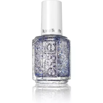 Лак для ногтей essie Luxeeffects Frilling Me Softly #382 — верхнее покрытие с блестками платиново-серебристого и кобальтового цвета, 14 мл
