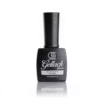 Лак для ногтей Gellack Plus Glitter Esmalte De Uas Semipermanente Profesional C5 Cosmetics, цвет 812 black metallic