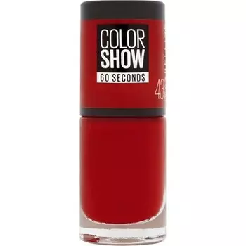 Лак для ногтей Gemey Maybelline Colorshow 43 Red Apple, 7 мл, Maybelline New York