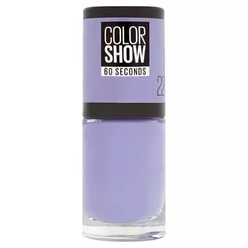 Лак для ногтей Gemey Maybelline Colorshow, оттенок 22 Lavender Love, пастельно-голубой Maybelline New York