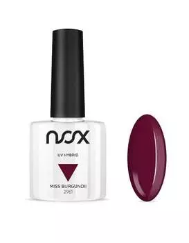 Лак для ногтей гибридный, 2961 Мисс Бургундия, 7 мл Nox