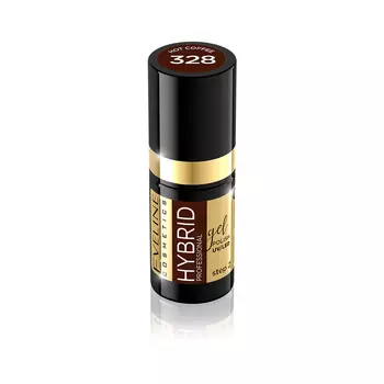 Лак для ногтей гибридный горячий кофе 328 Eveline Cosmetics Hybrid Professional, 5 мл