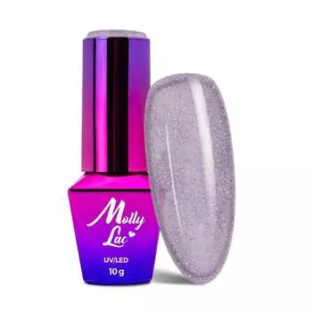 Лак для ногтей гибридный, Свадебная мечта и шампанское Party Fusion 10 г № 386 MollyLac
