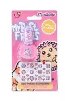 Лак для ногтей и наклейки My Best Friends, маникюрный набор, 2 шт. Martinelia