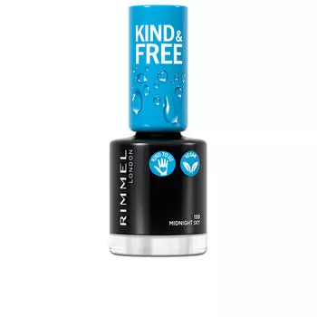 Лак для ногтей Kind & free nail polish Rimmel london, 8 мл, 159-midnight sky