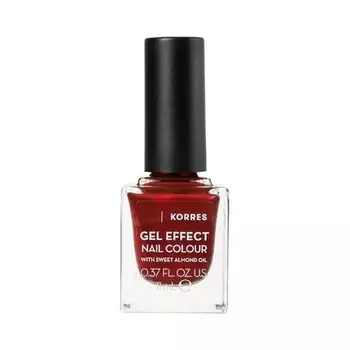 Лак для ногтей Korres Gel Effect № 58 Velvet Red 11 мл, Fotopharmacy