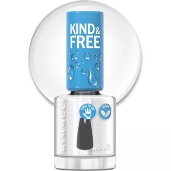 Лак для ногтей London Kind And Free Clean, 8 мл, 150 верхних слоев, Rimmel