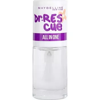 Лак для ногтей Maybelline Dr Rescue All In One, база/верхнее покрытие, 6,7 мл, белый, Maybelline New York