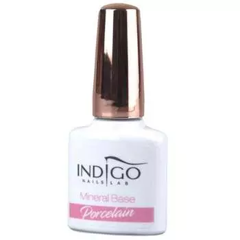 Лак для ногтей Mineral Base Porcelain 3в1, 7 мл Indigo