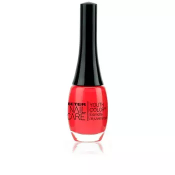 Лак для ногтей Nail care youth color #065-deep in coral Beter, 11 мл, Esmalte Youth Color 066 Almost Red Light