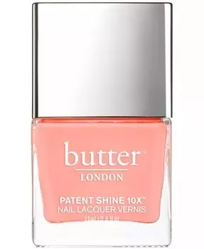 Лак для ногтей Patent Shine 10X, 0,4 унции Butter London, цвет Boozy Chocolate