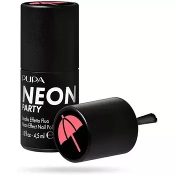 Лак для ногтей Pupa Neon Party с флуоресцентным эффектом 900 On The Beach Розовый