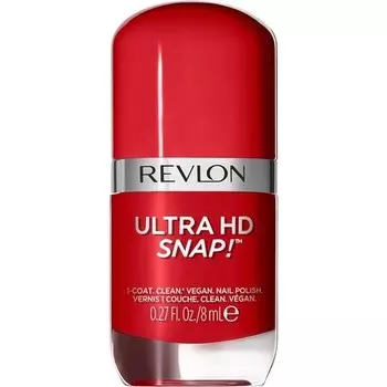 Лак для ногтей Revlon Ultra HD Snap, долговечный, веганская формула, быстросохнущий, один слой, полное покрытие, цвет, 8 мл, вишневый верх