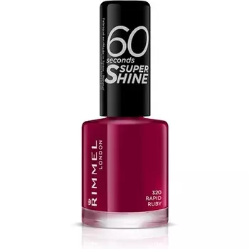 Лак для ногтей Rimmel London 60 Seconds Super Shine 320 Rapid Ruby