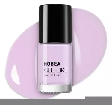 Лак для ногтей с гелевым эффектом NOBEA Day-to-Day, оттенок Soft lilac #N05 6 мл