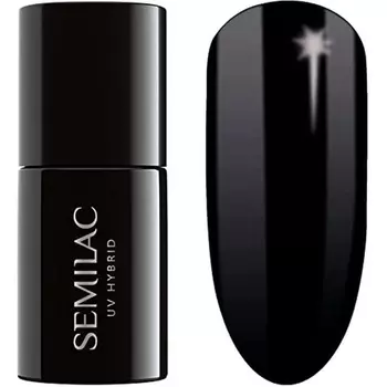 Лак для ногтей Semilac UV 300 Perfect Black 7 мл