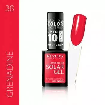 Лак для ногтей SOLAR GEL 12 мл гибридный эффект 38 Revers