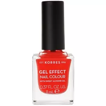 Лак для ногтей Sweet Almond Nail Colour 45 Coral Vegan с эффектом геля 11 мл Korres