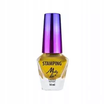 Лак для стемпинга и стемпинга 10мл, цвет золото №4 Molly Lac