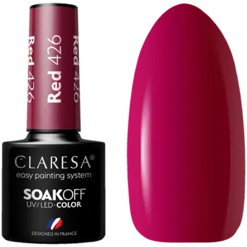 Лак гибридный красный 426 Claresa Soakoff, 5 гр