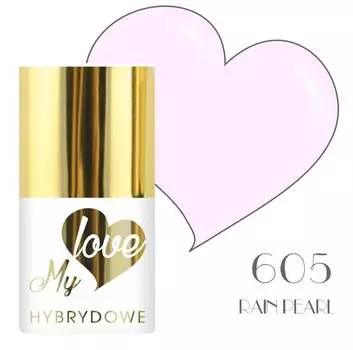 Лак гибридный Mylove UV/Led 605 Rain Pearl, SUNFLOWER