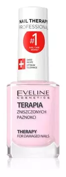 Лак укрепляющий слабые и поврежденные ногти кератином Eveline Cosmetics Nail Therapy Professional
