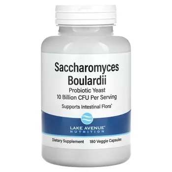 Lake Avenue Nutrition Saccharomyces Boulardii 10 миллиардов КОЕ 180 растительных капсул