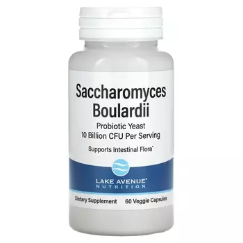 Lake Avenue Nutrition Saccharomyces Boulardii 10 миллиардов КОЕ, 60 растительных капсул