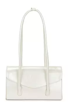 Лакированная кожаная сумка на плечо 8 Other Reasons, pearl