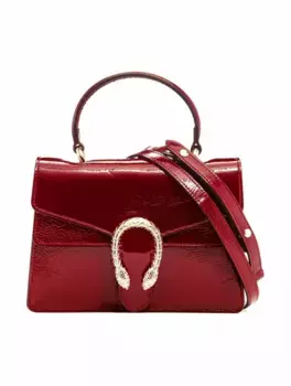 Лакированная мини-сумка Dionysus Gucci, бордовый
