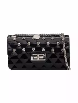 Лакированная сумка через плечо Monnalisa, тёмно-синий