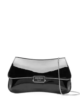 Лакированная сумка EMPORIO ARMANI, черный