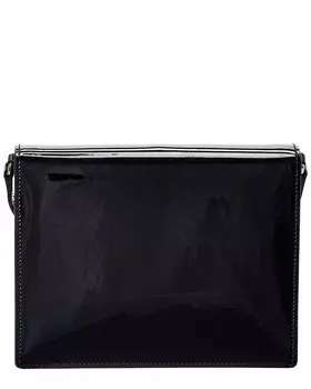 Лакированная сумка на плечо Dolce & Gabbana с логотипом, черный