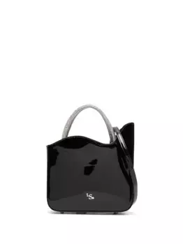 Лакированная сумка на плечо Ivy Le Silla, черный