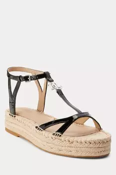Лакированные эспадрильи Payton Lauren Ralph Lauren, черный